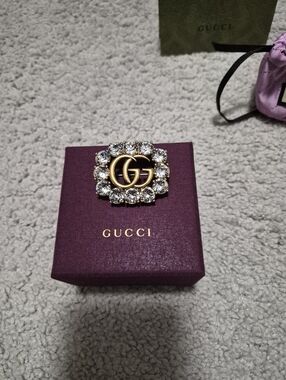 Authentic GUCCI crystal Brooch